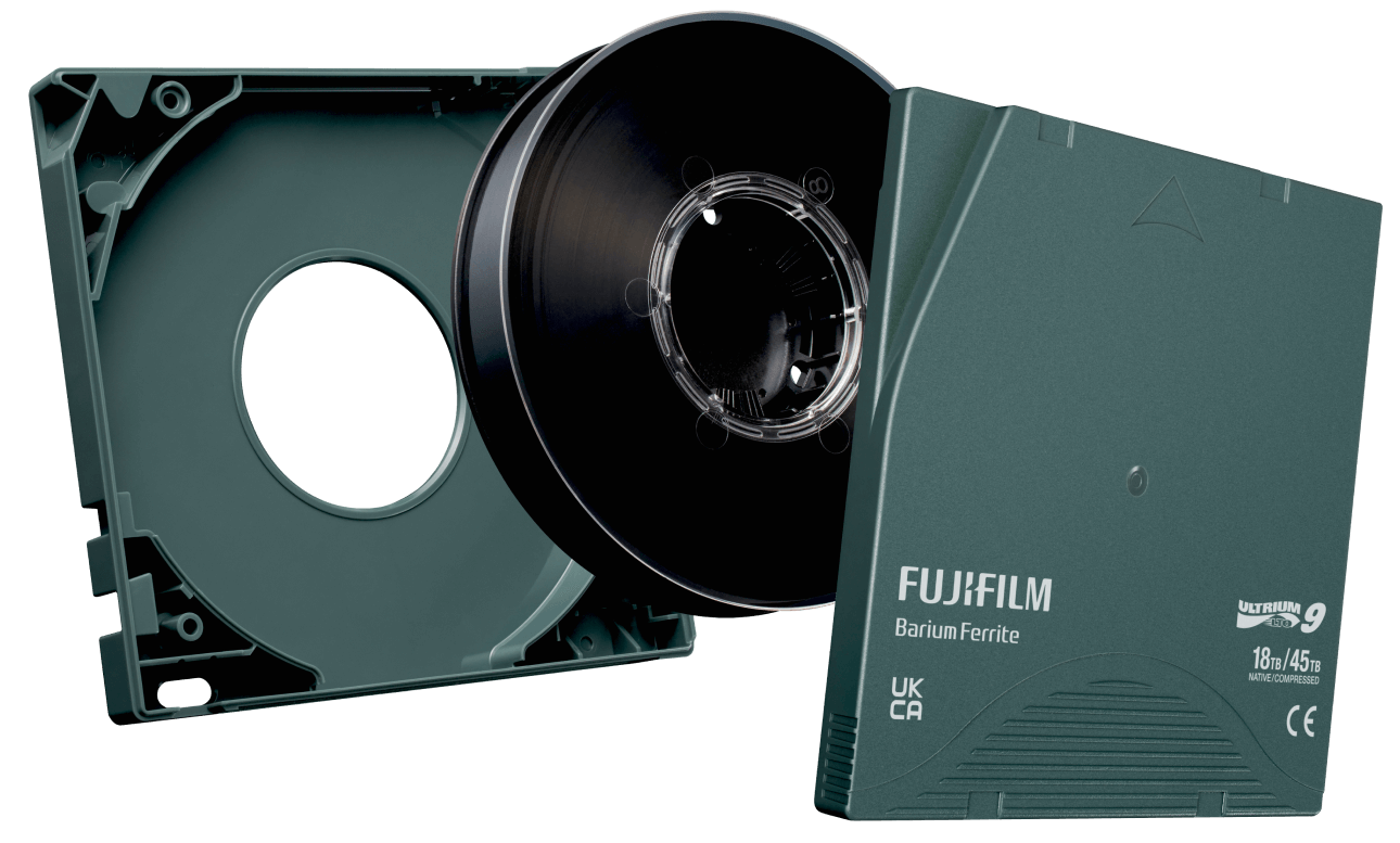 exploded Fujifilm tape canister